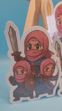 Charger et lire la vidéo dans la visionneuse de la Galerie, 🛡️ Guerrière musulmane kawaii – Sticker premium