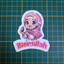 Charger l&#39;image dans la galerie, Sticker &quot;Bismillah&quot; avec Aya | Kawaii Muslim
