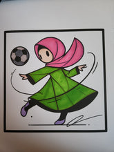 Charger l&#39;image dans la galerie, Kawaii Muslim - Coloriage de Football
