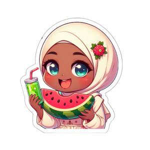🍉🌼 "Douceur d’été halal" – Le sticker qui sent le soleil et l’innocence ☀️ (Palestine)