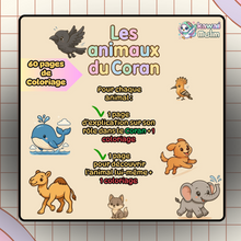 Charger l&#39;image dans la galerie, Box Coloriage Kawaii Muslim – À la découverte des animaux dans le Coran 🐪✨
