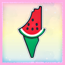 Charger l&#39;image dans la galerie, Sticker Carte de la Palestine  🍉
