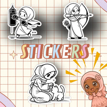 Charger l&#39;image dans la galerie, 🌙 Livre de Coloriage – Kawaii Muslim, Style Cosy &amp; Poétique 🖤✨
