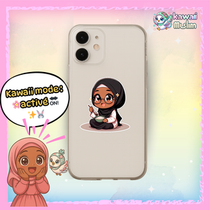 🍚🧕 "Bismillah & Bon appétit !" – Le sticker qui fait sourire avant chaque bouchée 💖