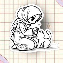 Charger l&#39;image dans la galerie, 🌙 Livre de Coloriage – Kawaii Muslim, Style Cosy &amp; Poétique 🖤✨
