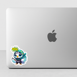 🐤⚔️ "Kawaii Ninja" – Le sticker qui protège avec style et foi 🥷🌙