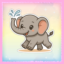 Charger l&#39;image dans la galerie, 🐘📖 &quot;L’éléphant du miracle&quot; – Le sticker tout mignon inspiré de la sourate Al-Fîl 💥🌙
