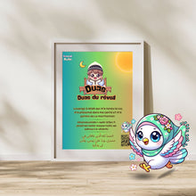 Charger l&#39;image dans la galerie, 🌟 Sticker Mural Dua du Réveil - Kawaii Muslim 🌟
