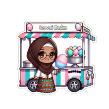 Charger l&#39;image dans la galerie, 🍭🚚 &quot;Le stand des douceurs halal&quot; – Le sticker qui fait voyager entre foi et gourmandise 🌸💗
