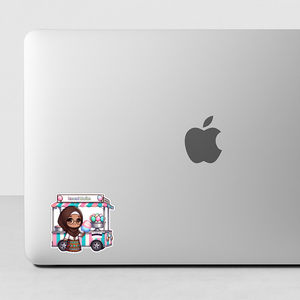 🍭🚚 "Le stand des douceurs halal" – Le sticker qui fait voyager entre foi et gourmandise 🌸💗