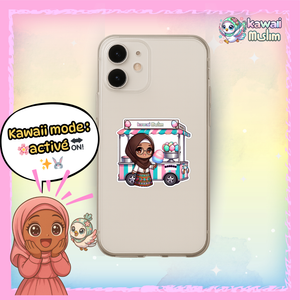 🍭🚚 "Le stand des douceurs halal" – Le sticker qui fait voyager entre foi et gourmandise 🌸💗
