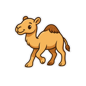 🐪✨ "Chameau du désert " – Le sticker qui raconte un miracle du Coran 🌴📖