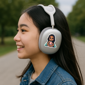"Ciné 🎬 & Salam" – Sticker cocooning halal 💫