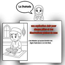 Charger l&#39;image dans la galerie, E-Coloriage (PDF) : Aya à la découverte des 5 piliers de l’Islam
