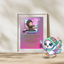 Charger l&#39;image dans la galerie, 🌟 Sticker Mural Dua du Réveil - Kawaii Muslim 🌟 (Édition Aya)
