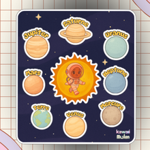 Charger l&#39;image dans la galerie, Box Coloriage Kawaii Muslim –  Aya &amp; Ali à la découverte du 🚀Système Solaire 🌍
