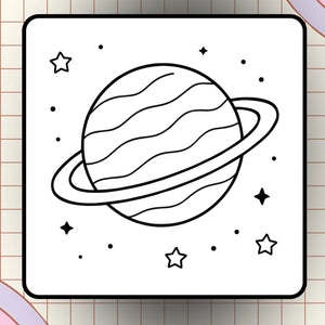 ya & Ali à la découverte du 🚀Système Solaire 🌍 – Livre de coloriage
