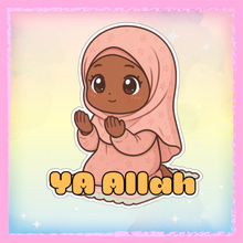 Charger l&#39;image dans la galerie, 🧕🌸 &quot;Ya Allah&quot; – Le sticker qui parle directement au cœur 💞
