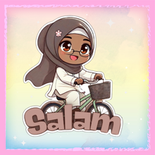 Charger l&#39;image dans la galerie, ✨ &quot;Salam sur deux roues&quot; – Le sticker qui roule droit au cœur 💞
