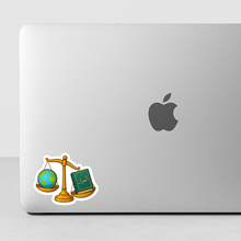 Charger l&#39;image dans la galerie, ⚖️📖 &quot;Le Coran, notre équilibre&quot; – Le sticker qui remet le cœur à sa place 🌍💚
