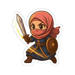 🛡️⚔️ "guerrière du cœur" – Le sticker qui incarne la force féminine  💪🌙