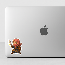 Charger l&#39;image dans la galerie, 🛡️⚔️ &quot;guerrière du cœur&quot; – Le sticker qui incarne la force féminine  💪🌙
