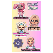Charger l&#39;image dans la galerie, 🥰 Planche de Stickers Kawaii Muslim 1 🥰
