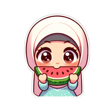 Charger l&#39;image dans la galerie, 🍉🌼 &quot;Douceur d’été halal&quot; – Le sticker qui sent le soleil et l’innocence ☀️ (Palestine 3)
