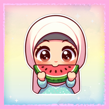 Charger l&#39;image dans la galerie, 🍉🌼 &quot;Douceur d’été halal&quot; – Le sticker qui sent le soleil et l’innocence ☀️ (Palestine 3)
