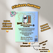 Charger l&#39;image dans la galerie, 🌟✨ Sticker Mural Dua d&#39;Entrée et de Sortie de Chez Soi - Kawaii Muslim 🌈🌟
