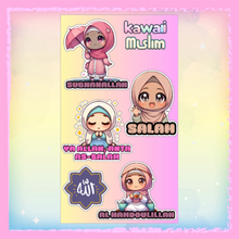 Charger l&#39;image dans la galerie, 🥰 Planche de Stickers Kawaii Muslim 1 🥰
