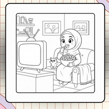 Charger l'image dans la galerie, 🧋 Bubble Tea Time – Livre de Coloriage Hijabi (Version Digitale à Télécharger)
