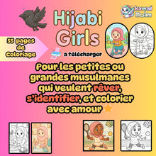 Charger l&#39;image dans la galerie, 🌟 Hijabi Girls - Livre de Coloriage à Télécharger (55 pages) 🌟
