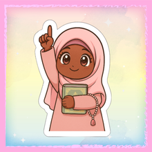Charger l&#39;image dans la galerie, 📖🧕 &quot;Il n’y a de divinité qu’Allah&quot; – Le sticker qui élève le cœur vers l’Essentiel ☝️🌙
