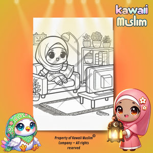 🥰Tv-Time avec Aya : Coloriage Kawaii 🥰