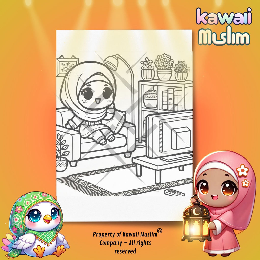 🥰Tv-Time avec Aya : Coloriage Kawaii 🥰