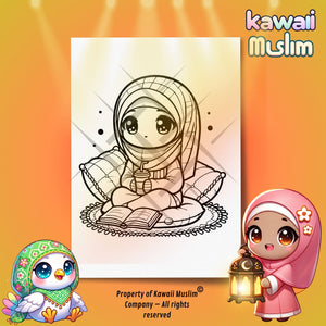 🥰 Douce Pause avec Aya : Coloriage Kawaii 🥰