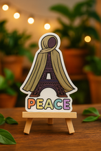 Charger l&#39;image dans la galerie, 🌟 Sticker &quot;Peace&quot; – La Tour Eiffel en Hijab 🌟
