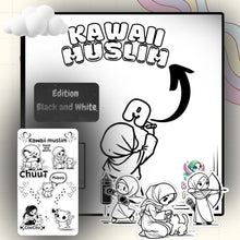 Charger l&#39;image dans la galerie, 🌙 Livre de Coloriage – Kawaii Muslim, Style Cosy &amp; Poétique 🖤✨
