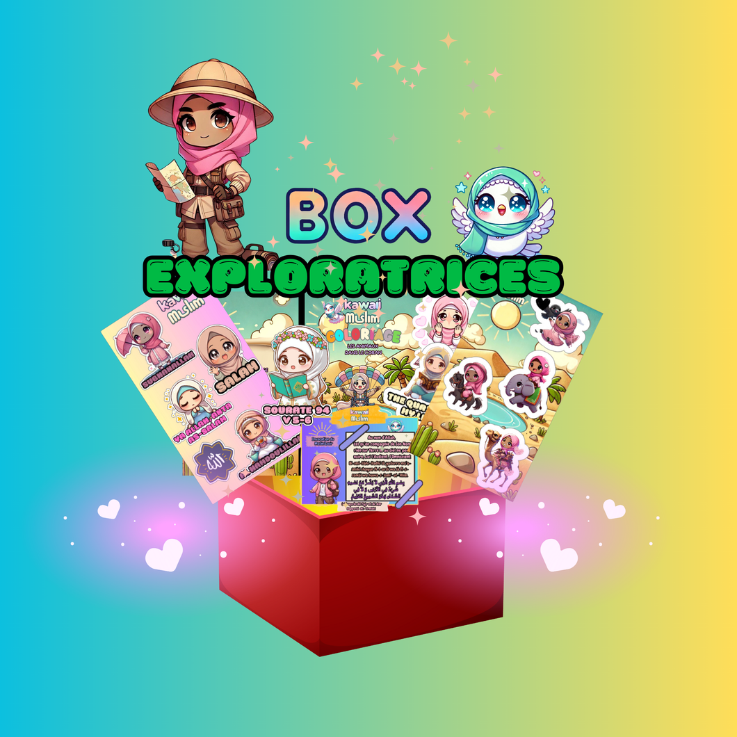 🥰Box Kawaii Muslim Exploratrice 🌍🐾