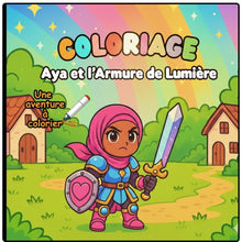 Charger l&#39;image dans la galerie, 🔥Aya et l&#39;armure de lumière🔥Coloriage prêt à imprimer 🎨
