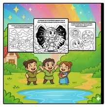 Charger l&#39;image dans la galerie, 🌟Box Coloriage Kawaii Muslim – 🔥Aya et l&#39;armure de lumière🔥 ✨
