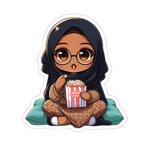 "Ciné 🎬 & Salam" – Sticker cocooning halal 💫