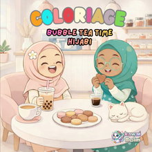 Charger l'image dans la galerie, 🧋 Bubble Tea Time – Livre de Coloriage Hijabi (Version Digitale à Télécharger)
