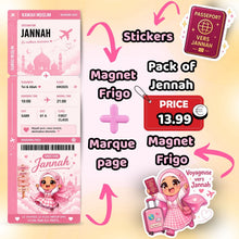 Charger l'image dans la galerie, ✈️ Pack “Vers Jannah” – L’accessoire kawaii qui fait voyager le cœur 💖
