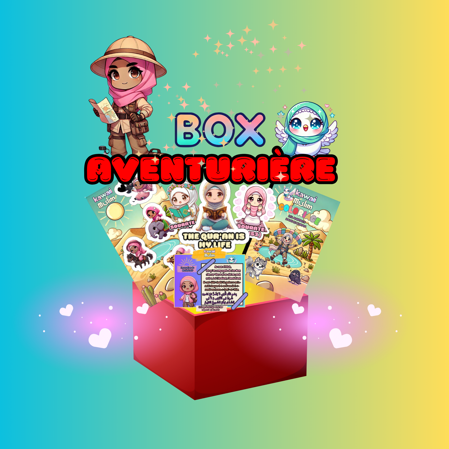 🥰Box Kawaii Muslim Aventuriére🌍🐾