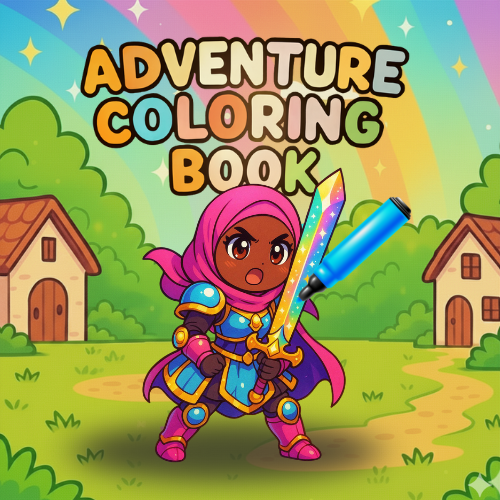 🔥Aya et l'armure de lumière🔥Coloriage prêt à imprimer 🎨