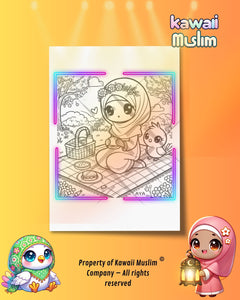 🥰Pique-Nique avec Aya : Coloriage Kawaii 🥰
