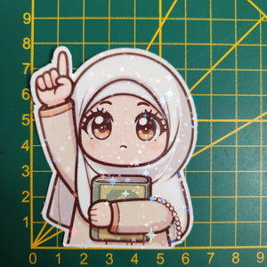 🌟 **Sticker Kawaii « Petite Muslima » 🌟