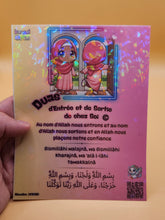 Charger l&#39;image dans la galerie, 🌟✨ Sticker Mural Dua d&#39;Entrée et de Sortie de Chez Soi - Kawaii Muslim 🌈🌟 (Édition Aya)
